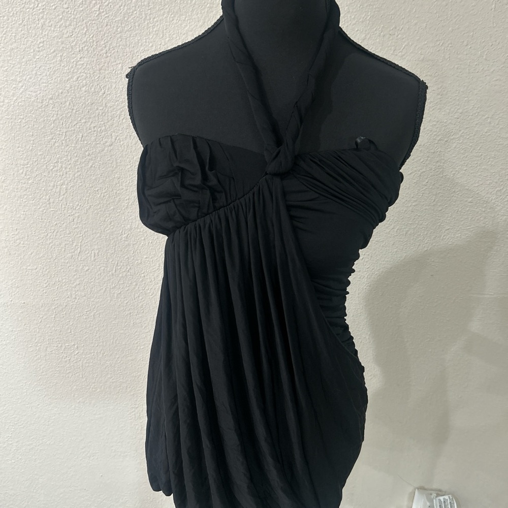 bebe Black Halter Top
